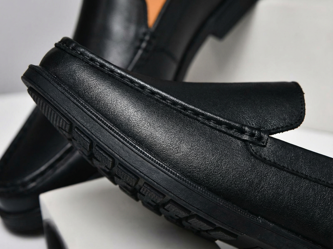 Genuine Leather Loafers | Elegant Comfortable Black Loafers for Men