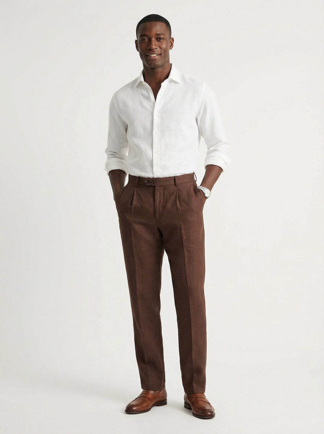 Linen Pants | Elegant Comfortable Ankle-Length Trousers