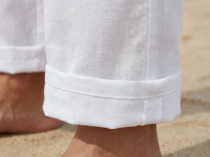 Men's Linen Trousers | Lightweight Stylish Relaxed Fit Pants