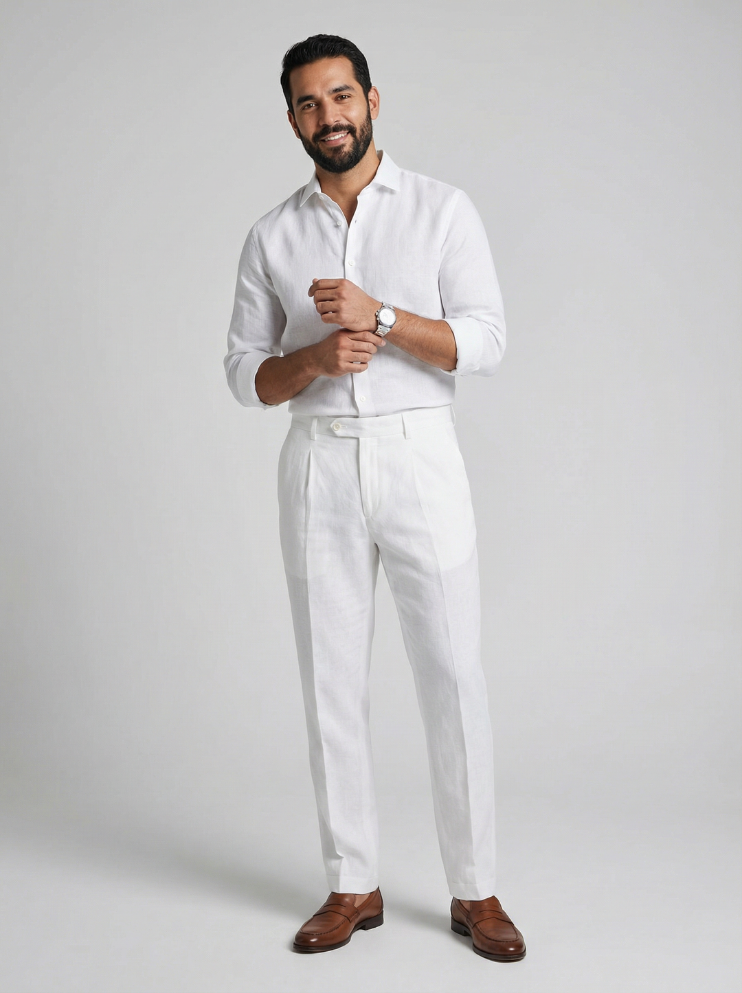 Linen Pants | Elegant Comfortable Ankle-Length Trousers