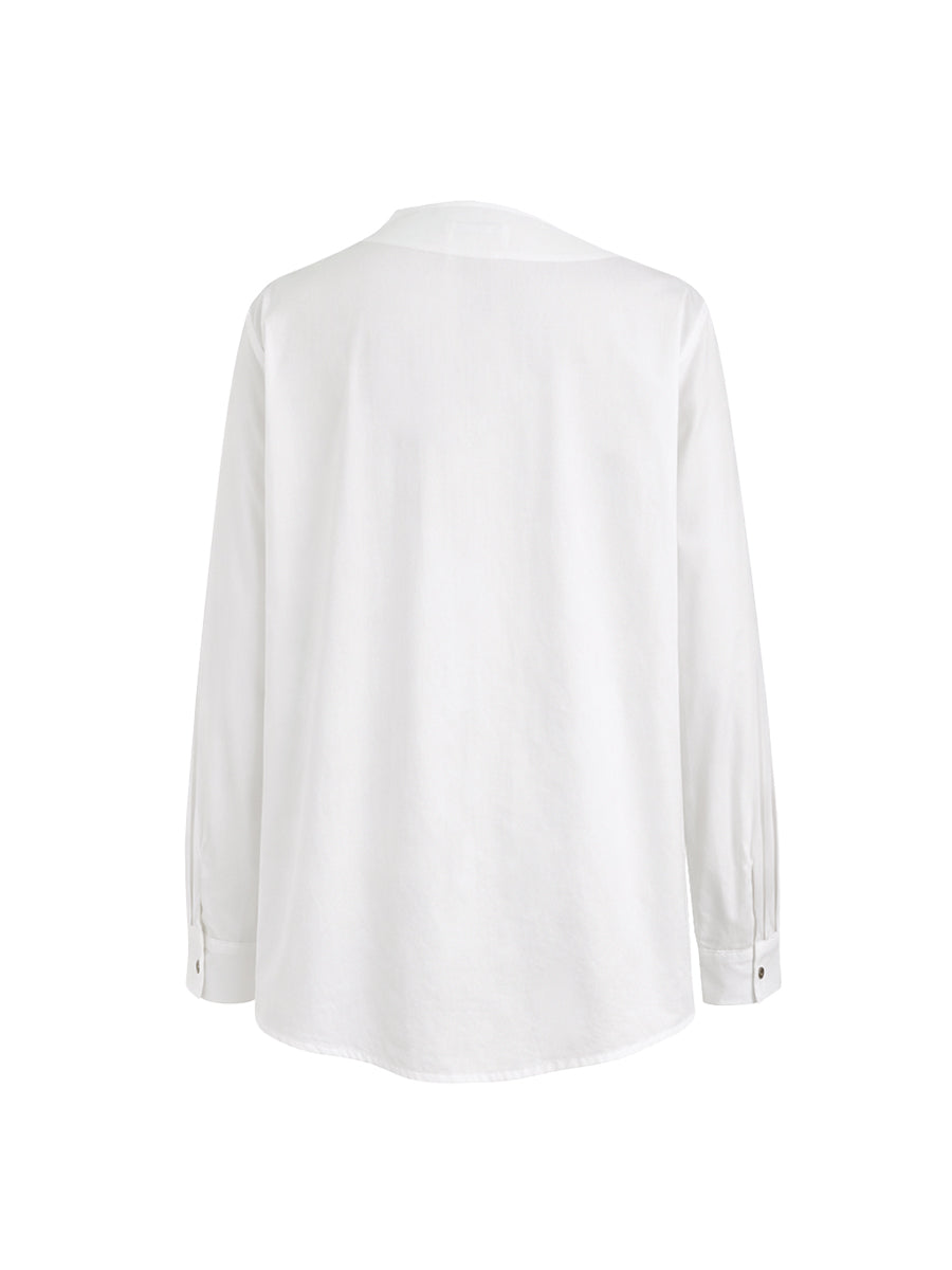 Asymmetric Buttoned Blouse | Stylish Casual Long Sleeve Top 6