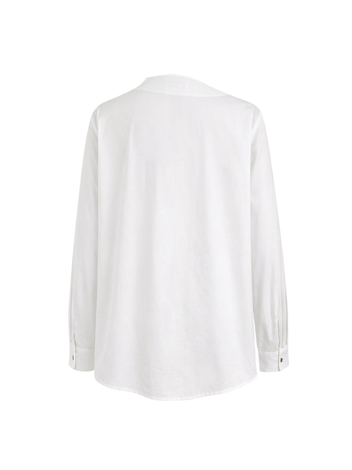 Asymmetric Buttoned Blouse | Stylish Casual Long Sleeve Top 6
