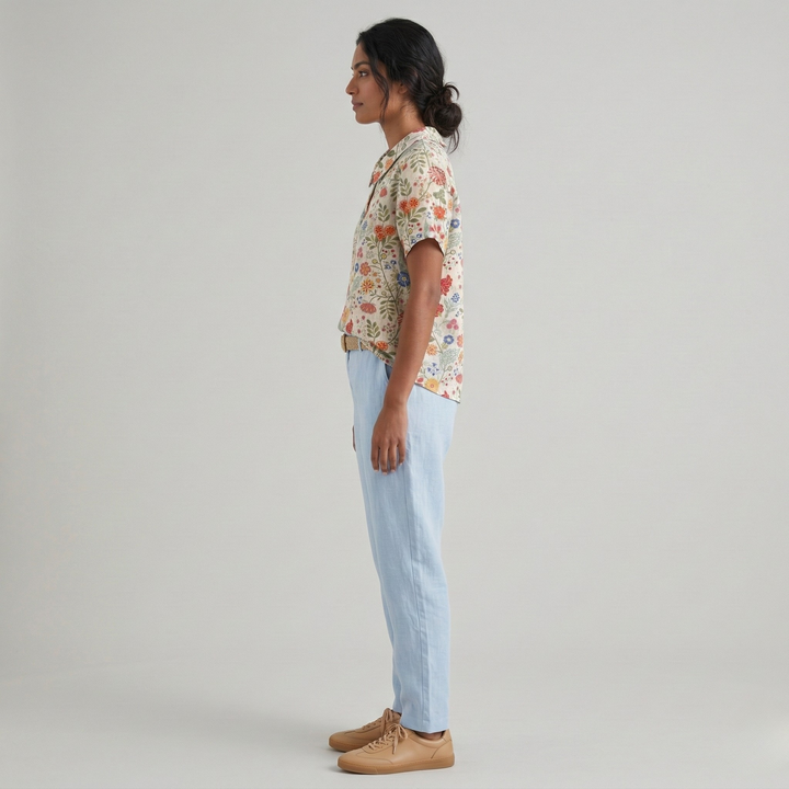 Casual Summer Blouse | Lightweight Floral Print Comfortable Women's Top