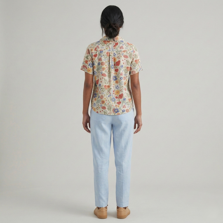 Casual Summer Blouse | Lightweight Floral Print Comfortable Women's Top