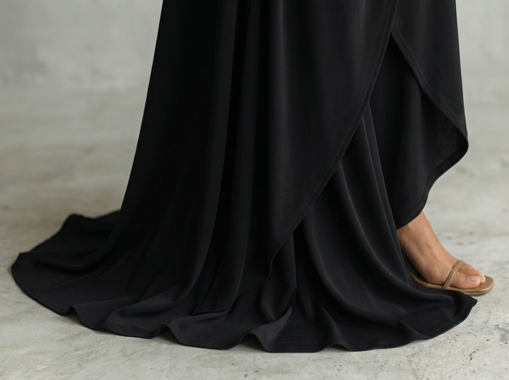 Sophie | Elegant Long Sleeve Maxi Dress with Belt