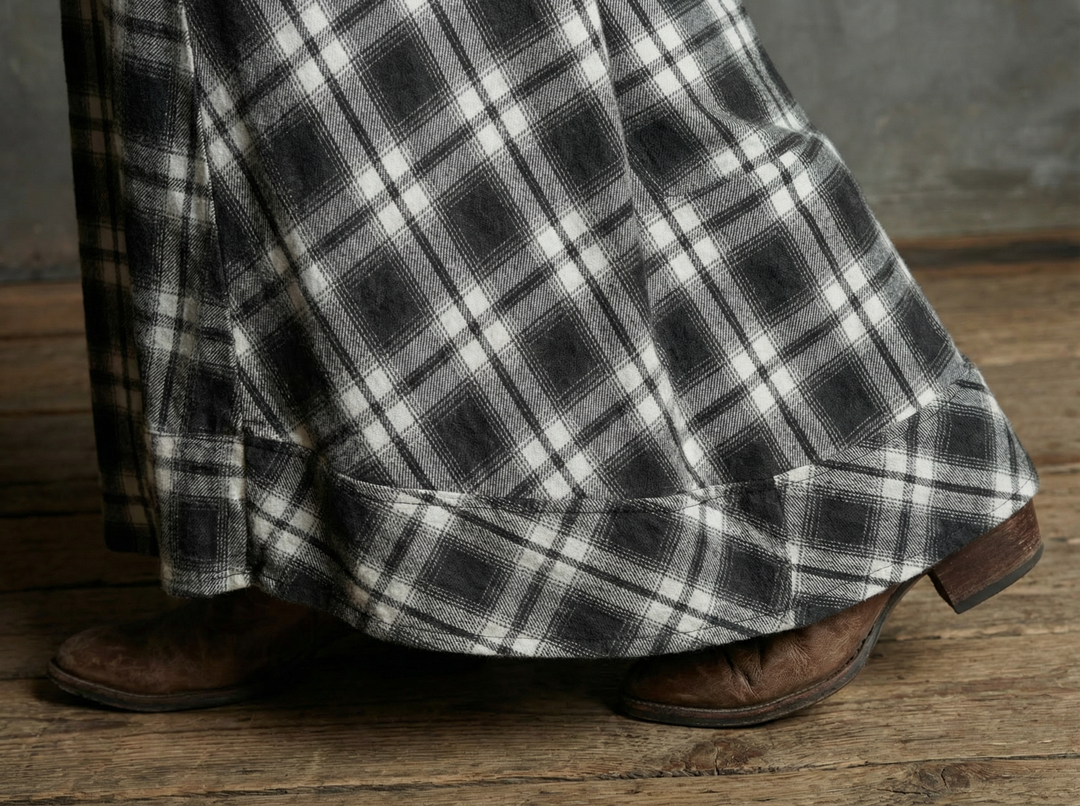Mia | Elegant Plaid Maxi Dress for Women
