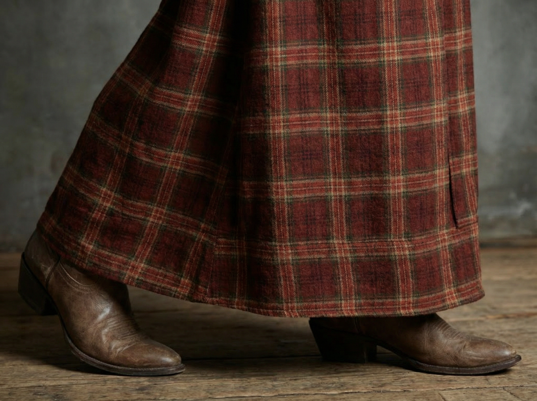 Mia | Elegant Plaid Maxi Dress for Women