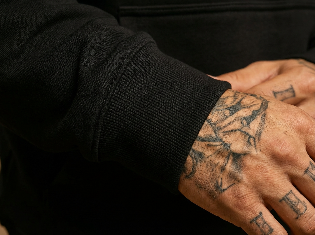 Liam | Cozy Black Hooded Sweatshirt for Men