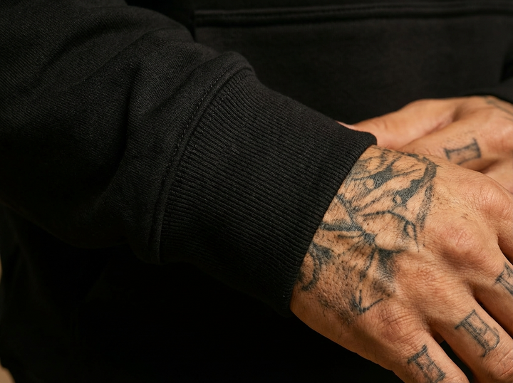 Liam | Cozy Black Hooded Sweatshirt for Men