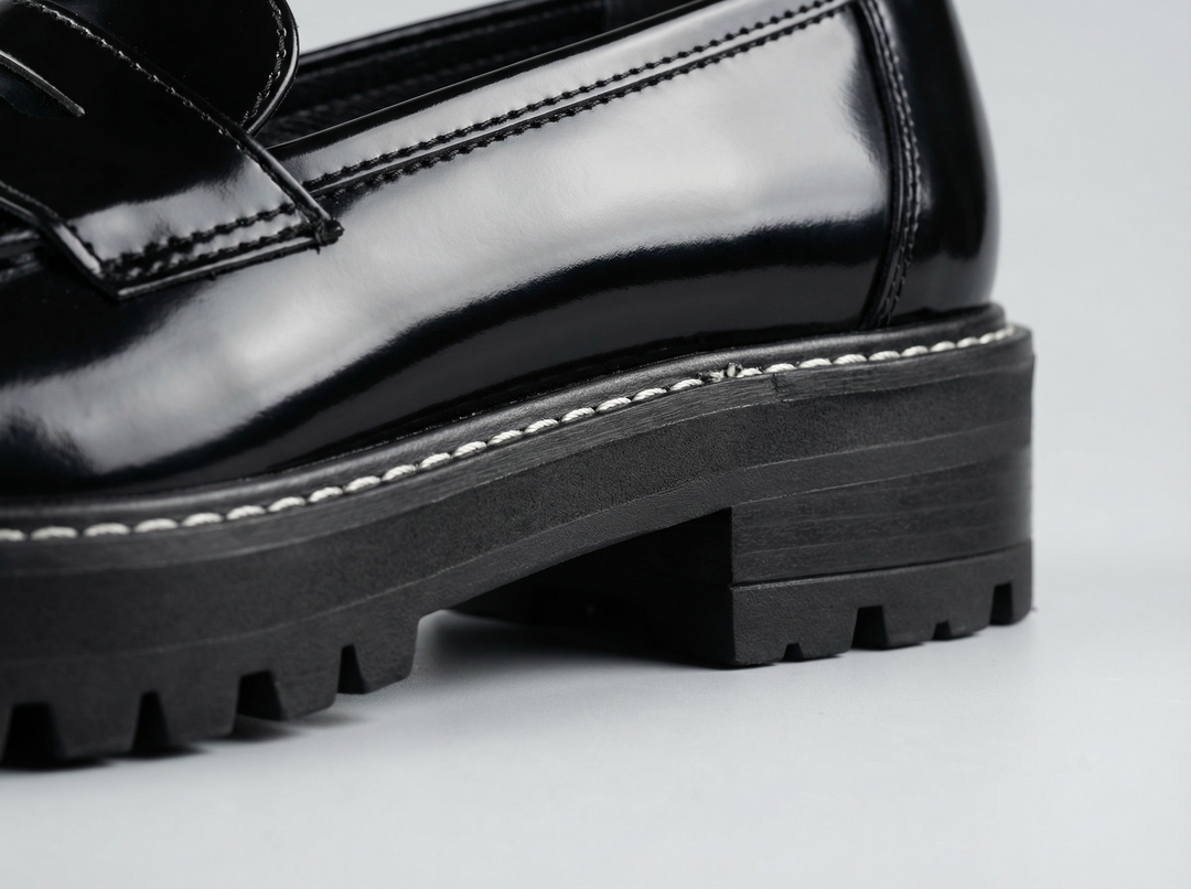 Black Loafers for Women | Elegant Comfortable Slip-On Fashion Footwear