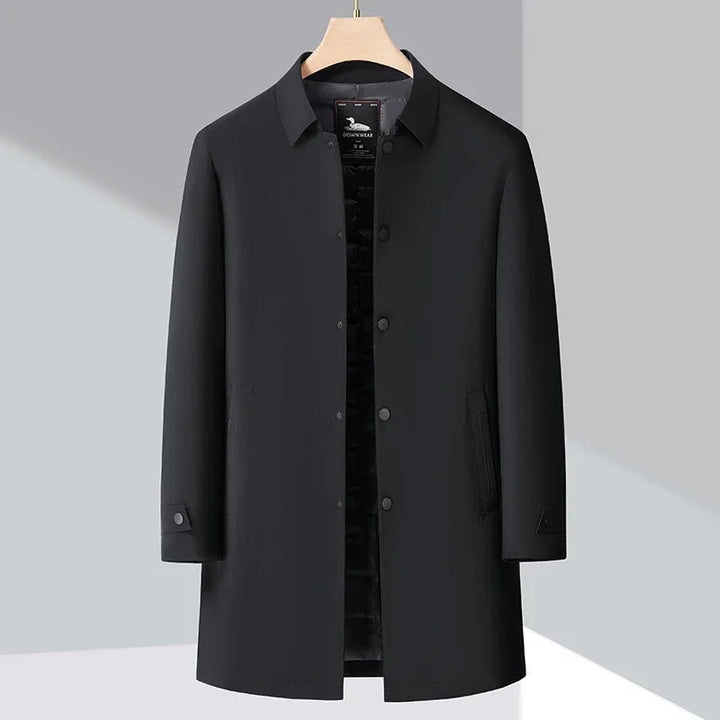 Down Trench Coat | Classic Warm Weather-Resistant Outerwear 2