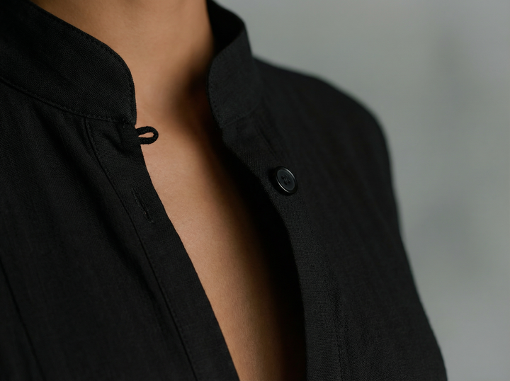 Emma | Chic Long Sleeve Black Maxi Dress for Women