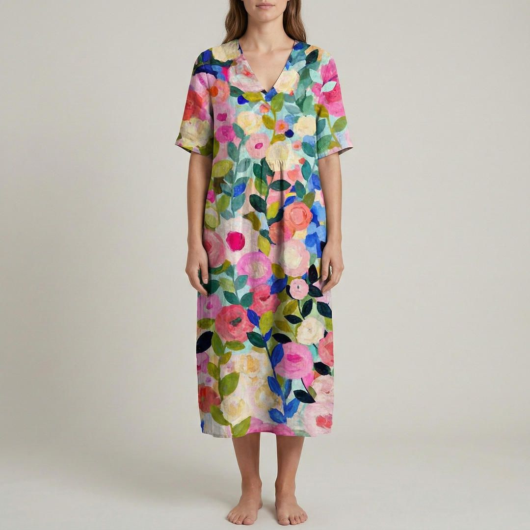 Floral Maxi Dress | Elegant Comfortable Summer Dresses 0