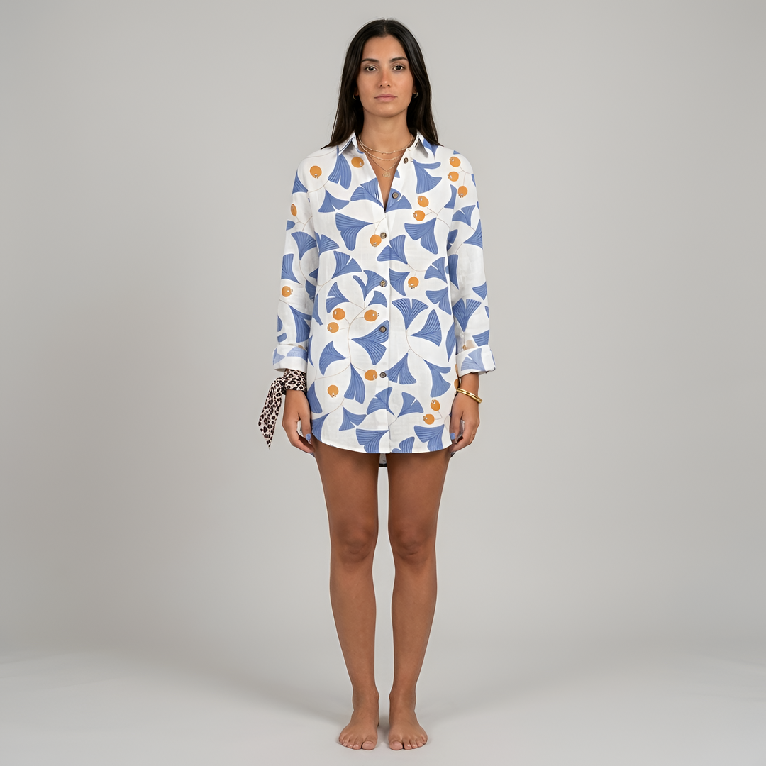 Floral Women's Shirt | Stylish Lightweight Casual Summer Blouse