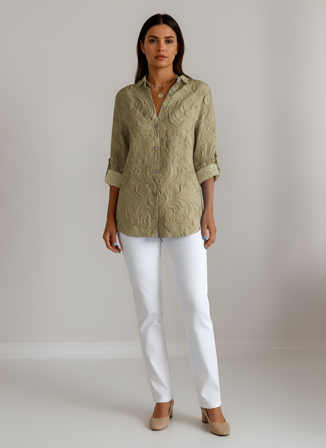 Floral Womens Blouse | Lightweight Comfortable Casual Top