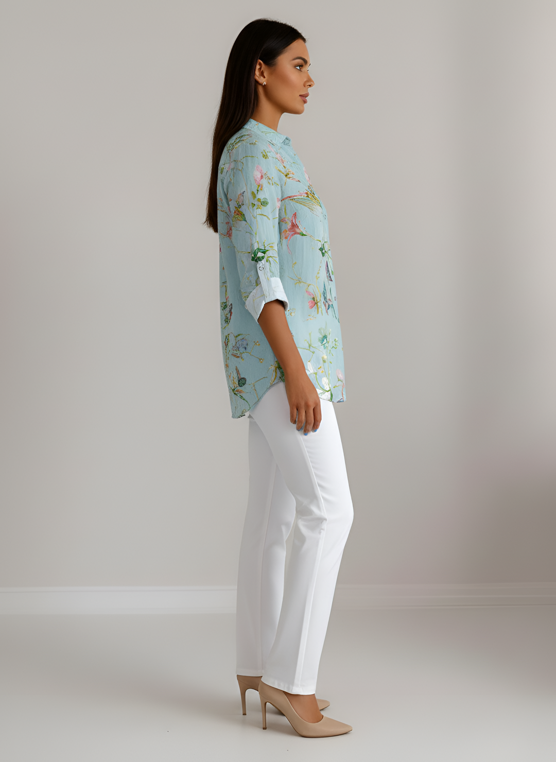 Floral Womens Blouse | Lightweight Comfortable Casual Top