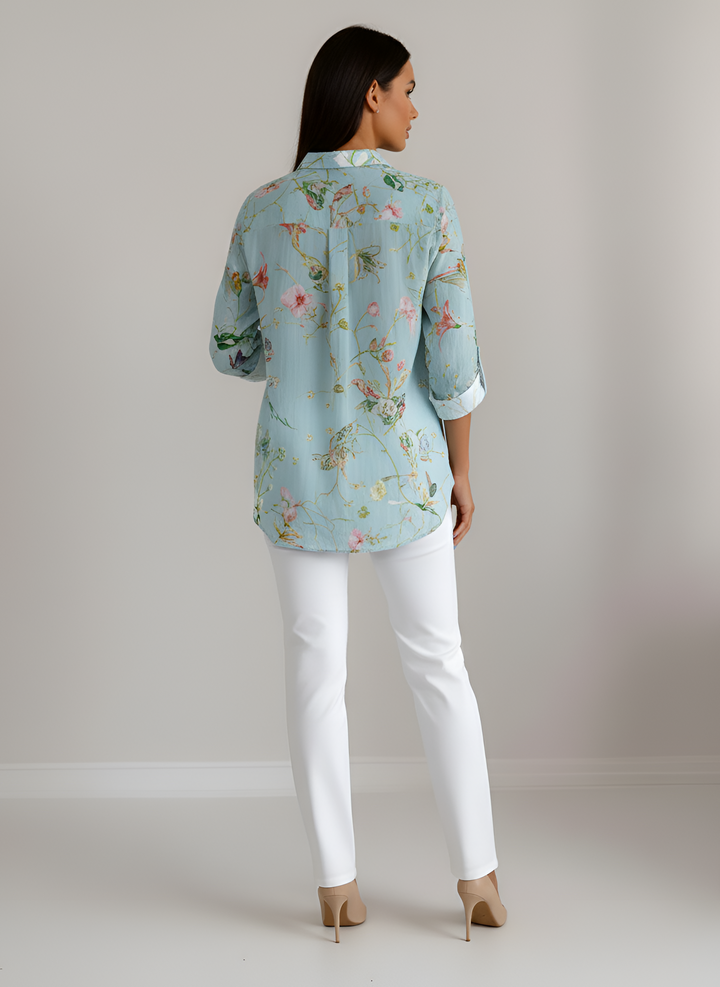 Floral Womens Blouse | Lightweight Comfortable Casual Top