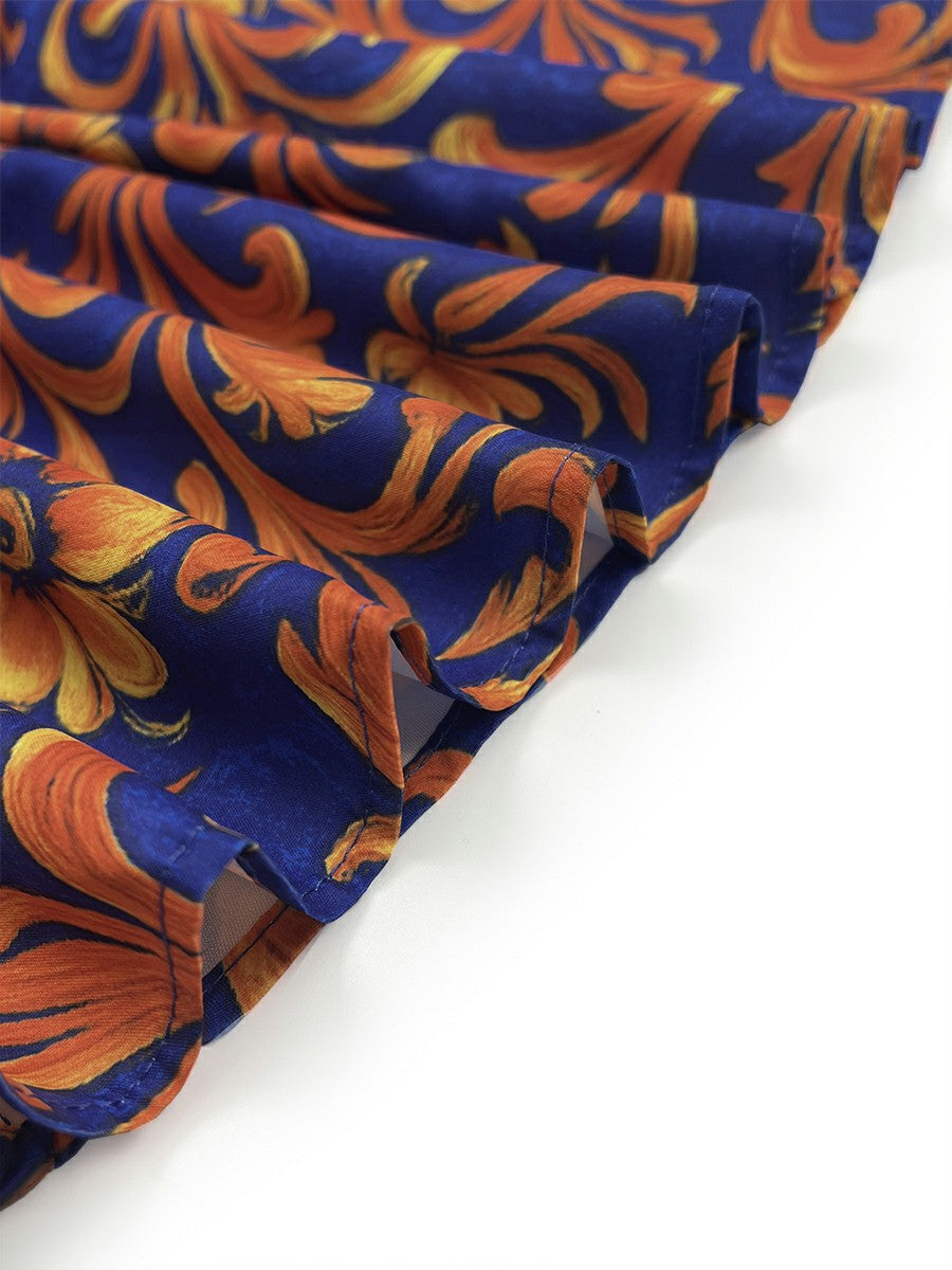 Flower Print Blouse | Stylish Long Sleeve Lapel Shirt 8