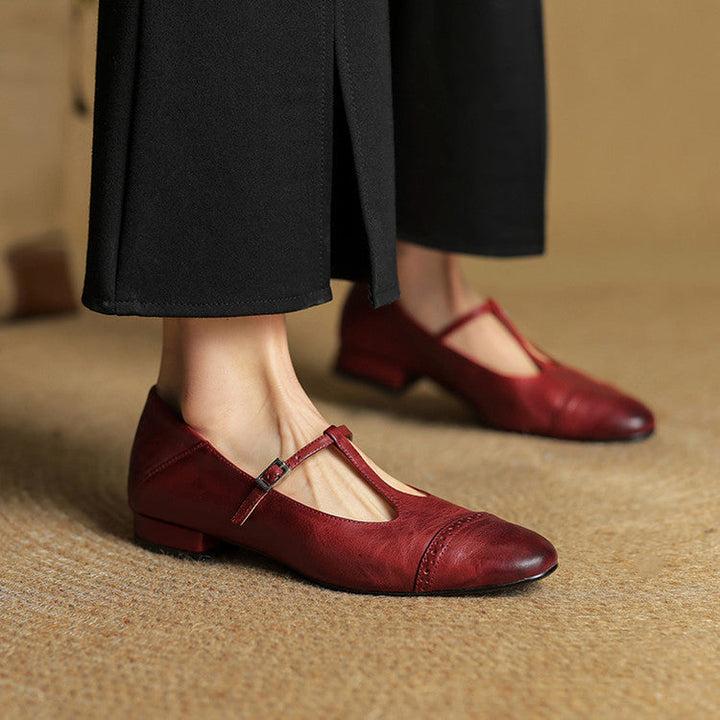 Genuine Leather Flats | Stylish Comfortable Black Flats for Women 1