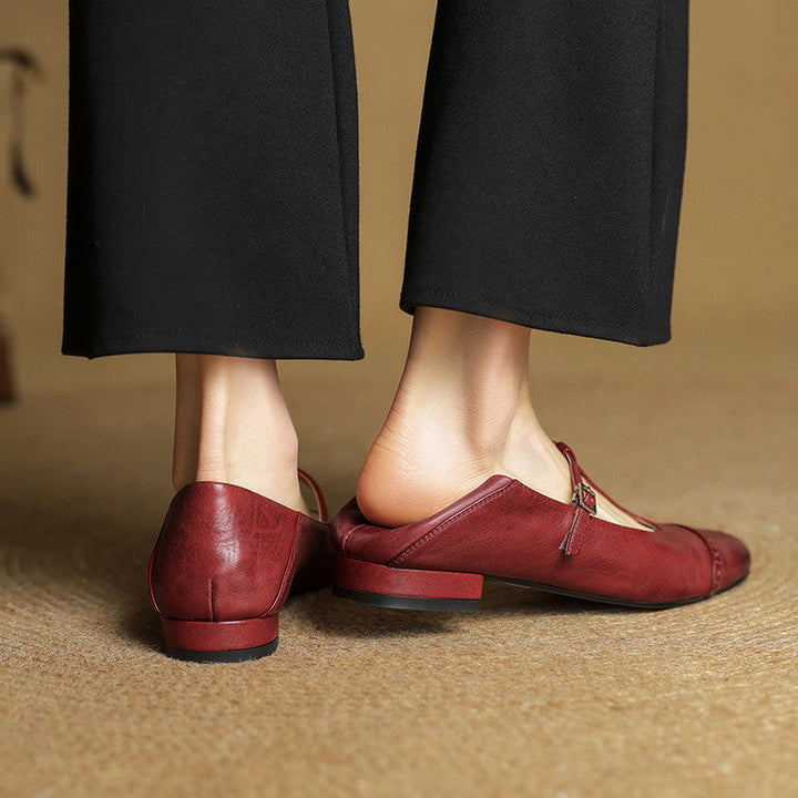 Genuine Leather Flats | Stylish Comfortable Black Flats for Women 4