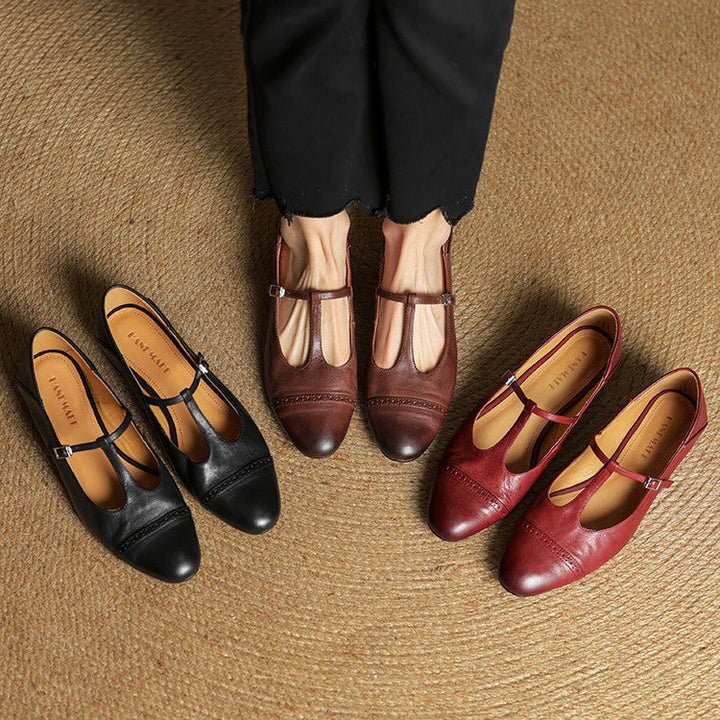 Genuine Leather Flats | Stylish Comfortable Black Flats for Women 7
