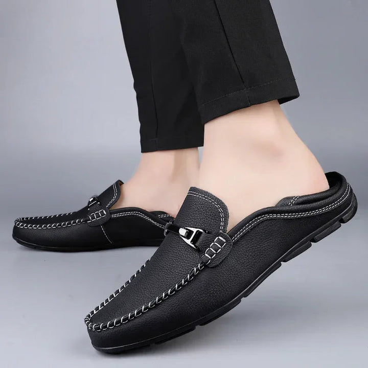 Genuine Leather Loafers | Elegant Comfortable Black Loafers for Women 3