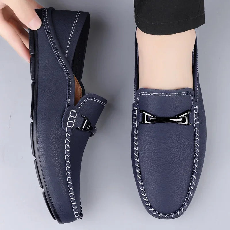 Genuine Leather Loafers | Elegant Comfortable Black Loafers for Women 6