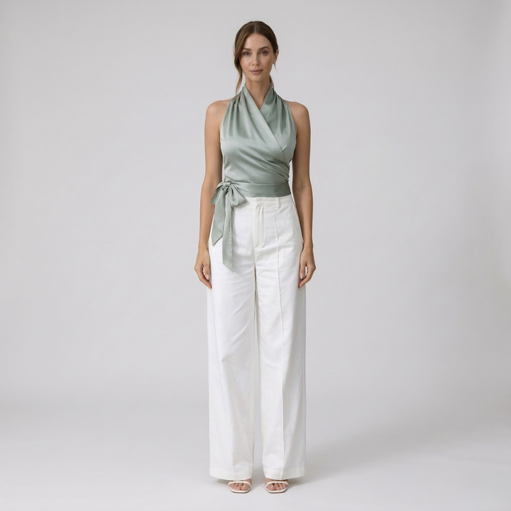 Halter Neck Blouse | Elegant Stylish Women's Top for Going Out