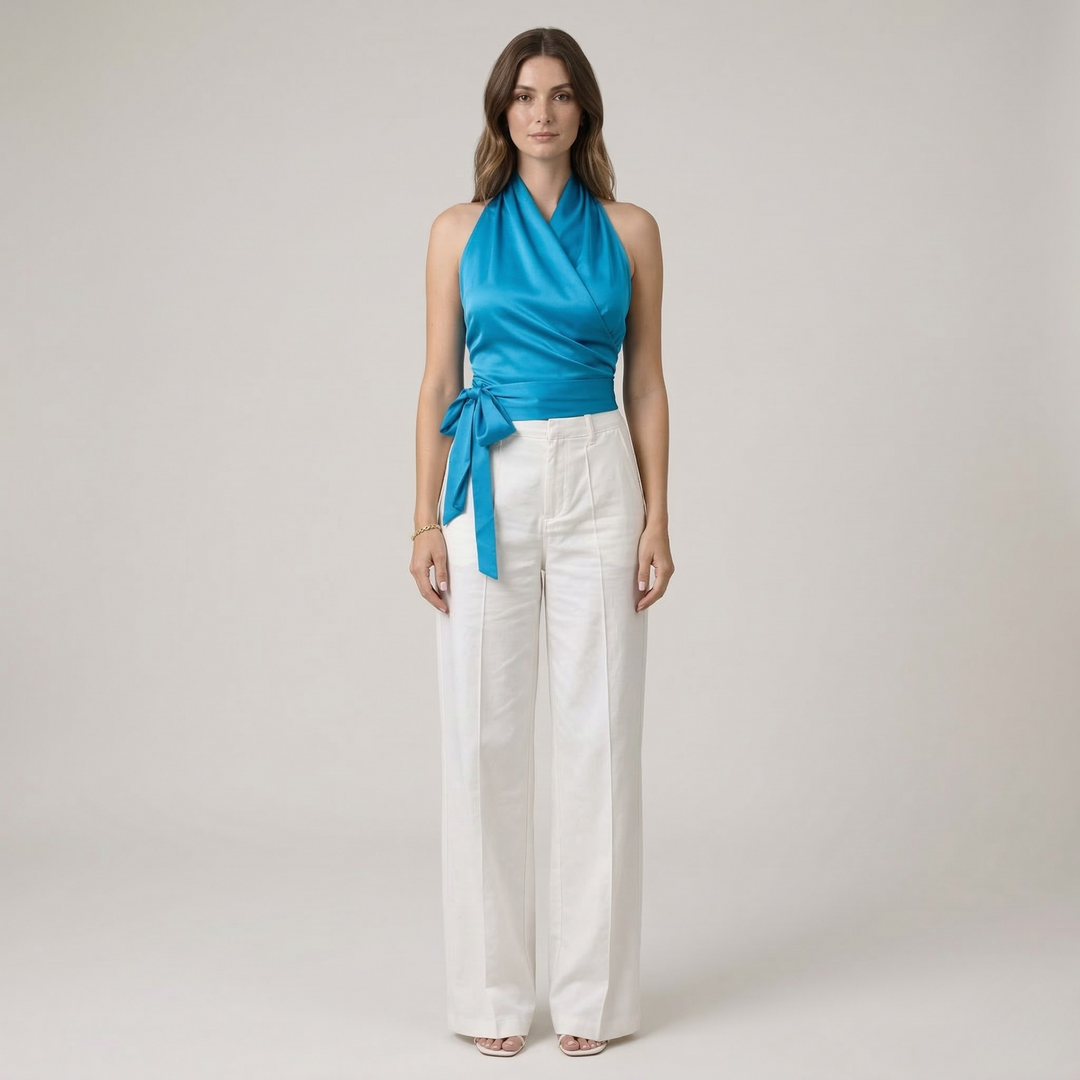 Halter Neck Blouse | Elegant Stylish Women's Top for Going Out