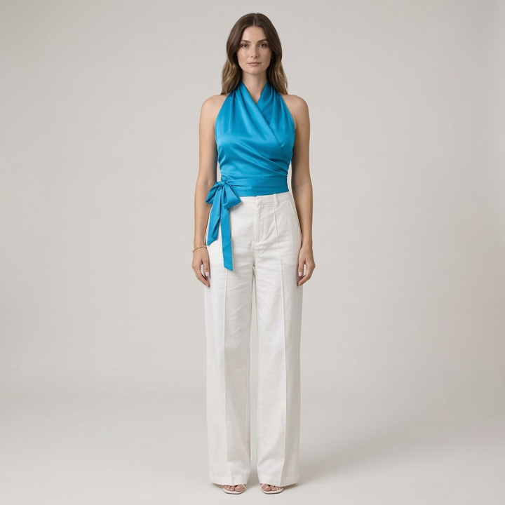 Halter Neck Blouse | Elegant Stylish Women's Top for Going Out