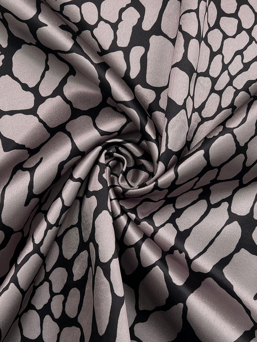 Lapel Blouse | Stylish Loose Snakeskin Print Top 6