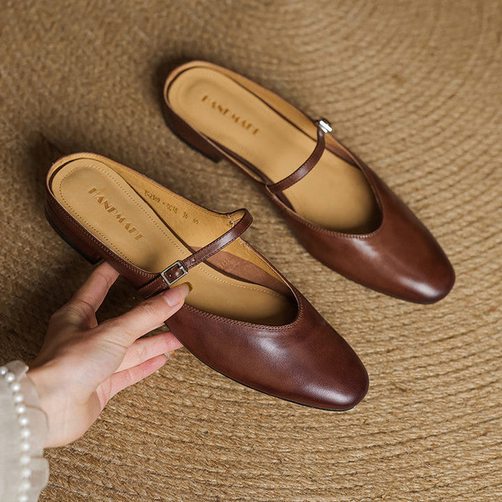 Leather Mules for Women | Elegant Comfortable Classic Shoes 2