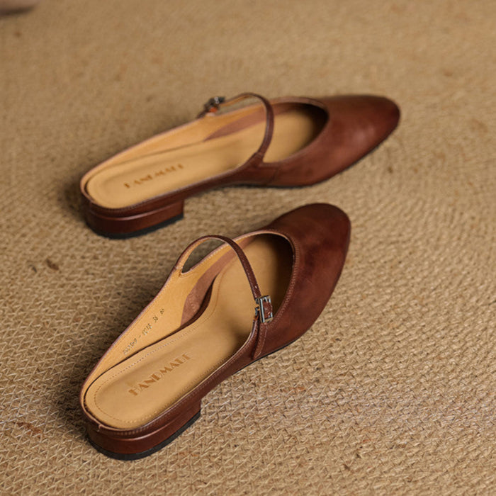 Leather Mules for Women | Elegant Comfortable Classic Shoes 4