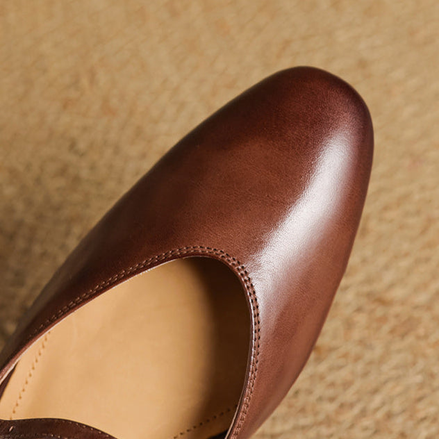 Leather Mules for Women | Elegant Comfortable Classic Shoes 6