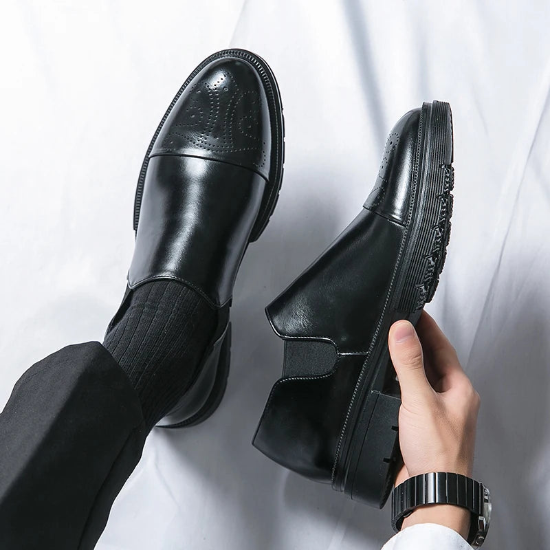 Leather Shoes | Elegant Comfortable Black Loafers for Everyday Wear 1