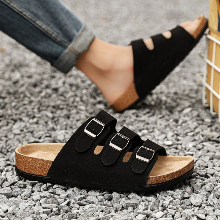 Leather Slide Sandals | Stylish Comfortable Casual Footwear 5