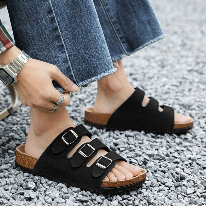 Leather Slide Sandals | Stylish Comfortable Casual Footwear 6