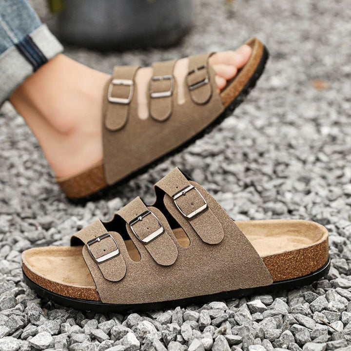 Leather Slide Sandals | Stylish Comfortable Casual Footwear 8