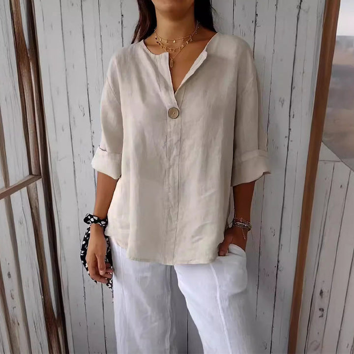 Linen Blouse | Elegant Lightweight Summer Top for Women 0