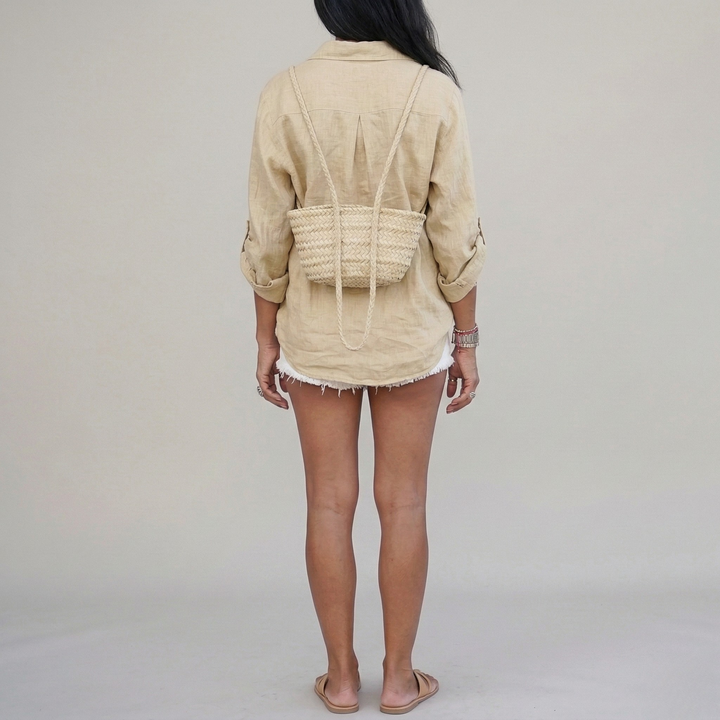 Linen Women's Shirt | Casual Lightweight Oversized Summer Top