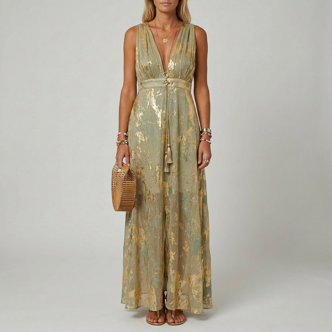 Long Formal Dress | Elegant Sleeveless Evening Gown for Wedding Guests 5