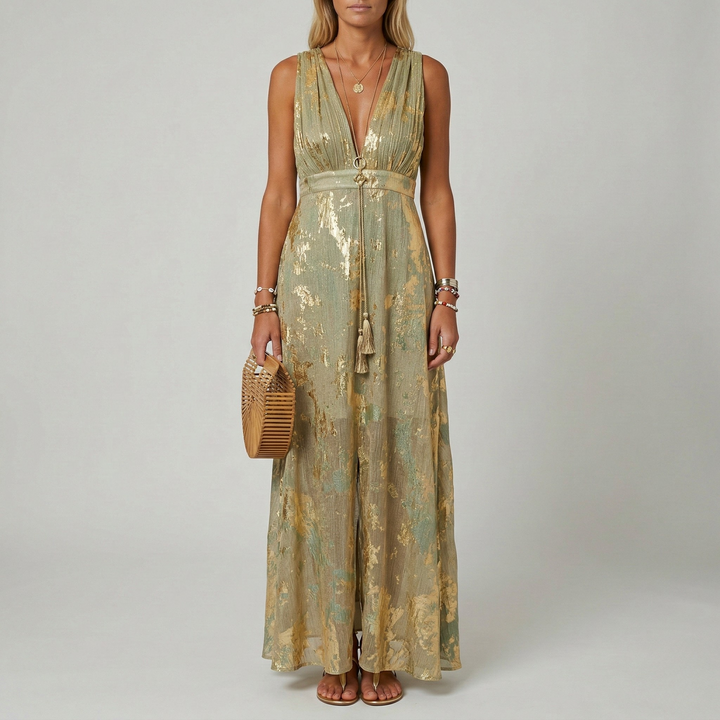Long Formal Dress | Elegant Sleeveless Evening Gown for Wedding Guests 5