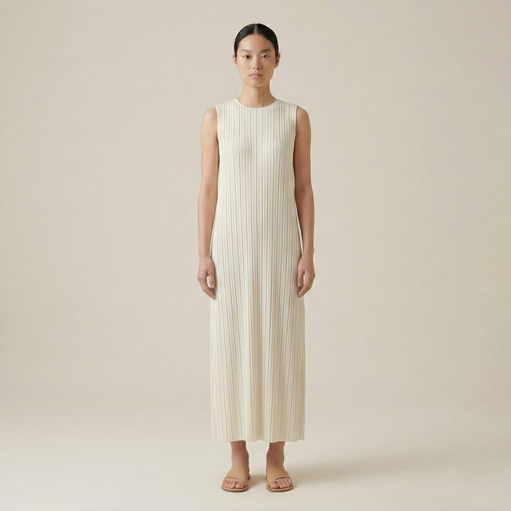Long Pleated Dress | Elegant Comfortable Womens Summer Dress 0