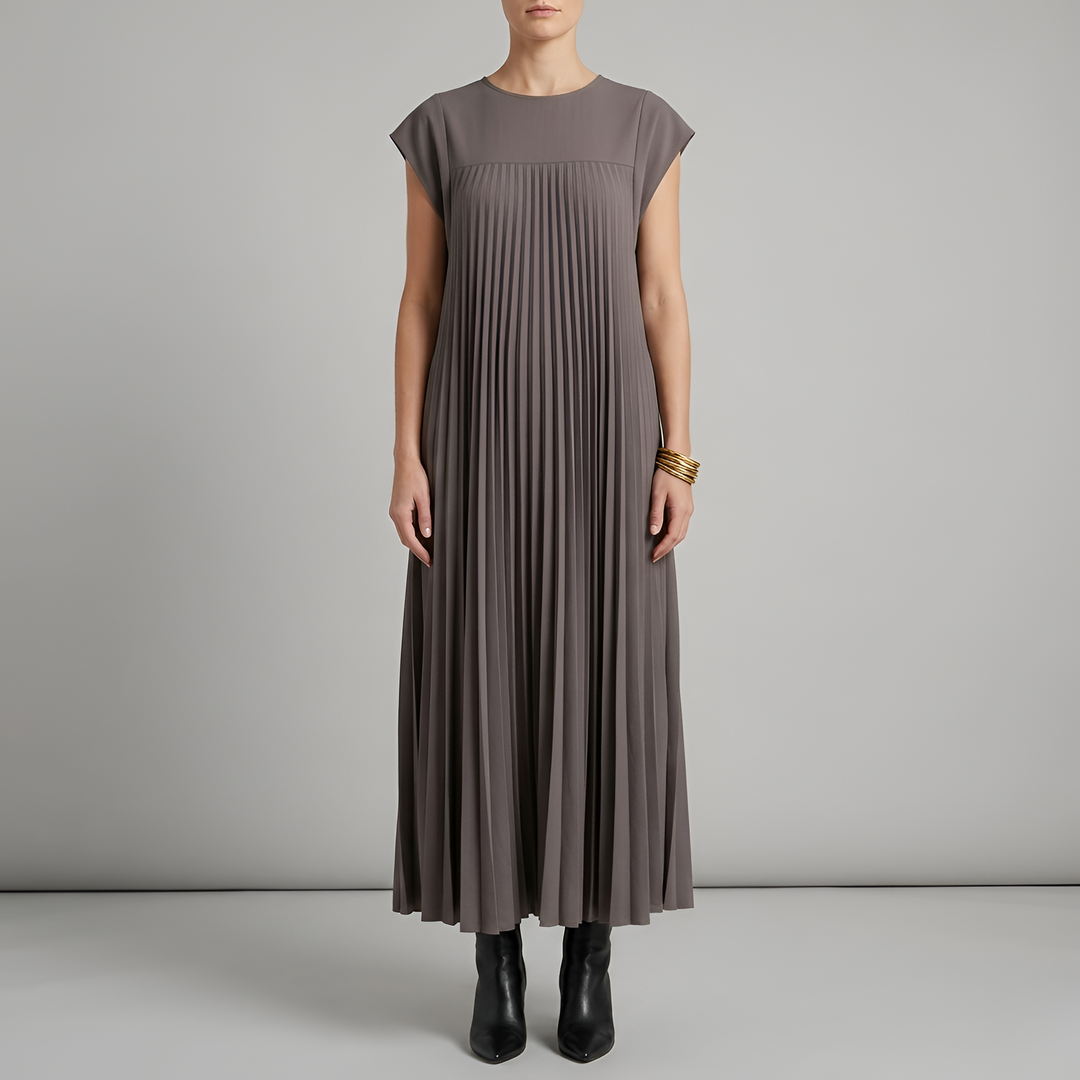 Long Pleated Dress | Elegant Comfortable Womens Summer Dress 3