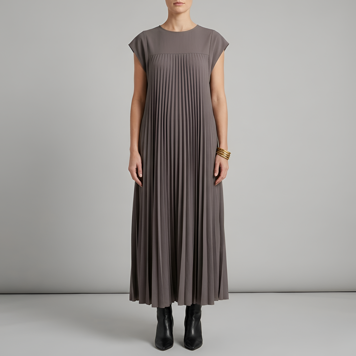 Long Pleated Dress | Elegant Comfortable Womens Summer Dress 3