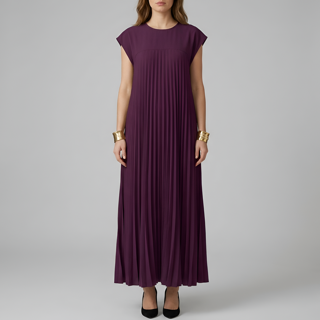 Long Pleated Dress | Elegant Comfortable Womens Summer Dress 5