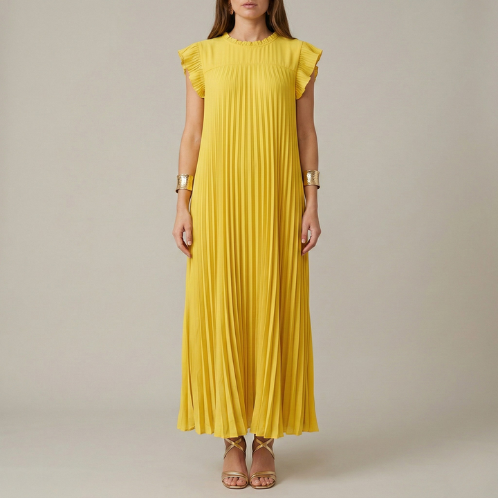 Long Pleated Dress | Elegant Comfortable Womens Summer Dress 7
