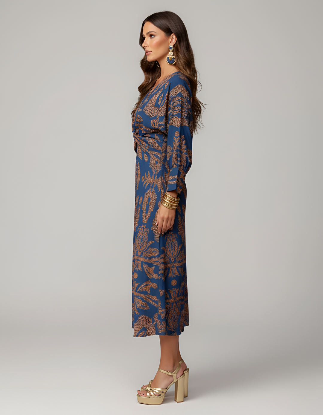 Long Sleeve Midi Dress | Elegant Stylish Midi Dress for Women 1