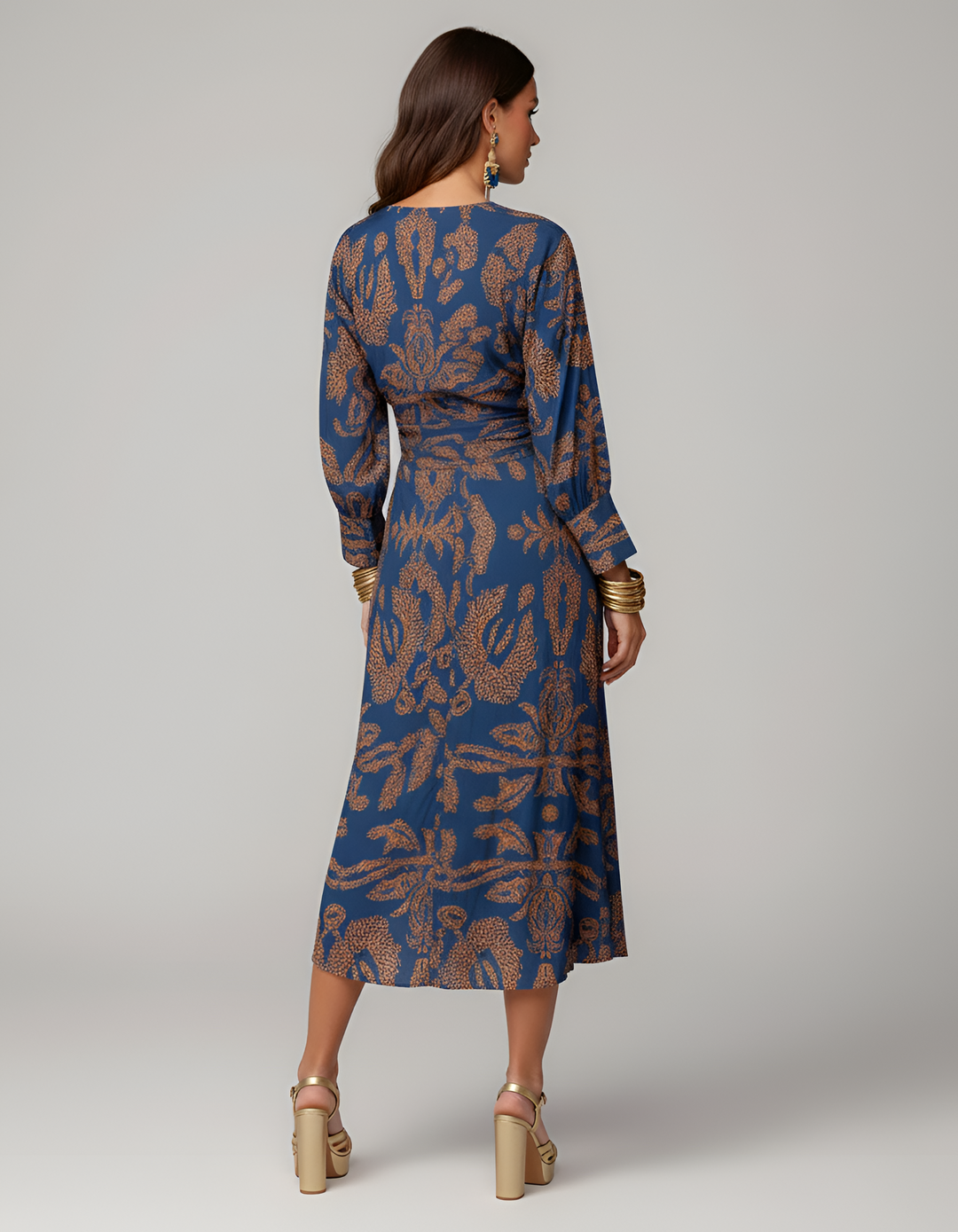 Long Sleeve Midi Dress | Elegant Stylish Midi Dress for Women 2