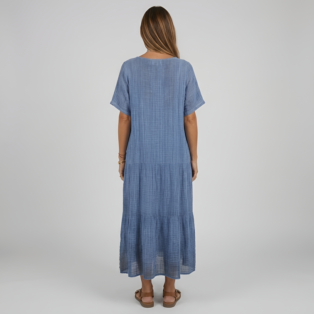 Long Summer Dress | Casual Comfortable V-Neck Womens Dress 2